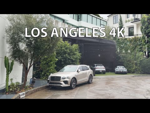 Safehouse In The Hills - Rainy Los Angeles 4K HDR - Scenic Drive