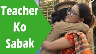 Teacher Ko Sabak | Clean India, Healthy India | Moral Story | Cute Sisters