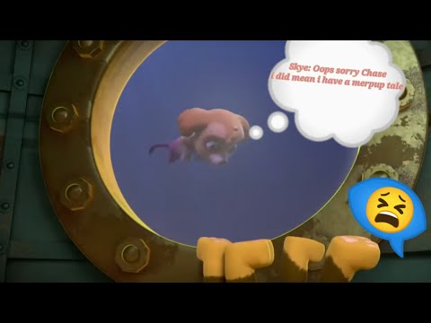 chase has been fainted 😫for skye has transform a mer pup😮