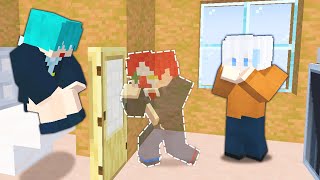 ~ 3人の「はーい」 (1) - 【マイクラ】透明人間になって"やってはいけないこと"してみた【マインクラフト】