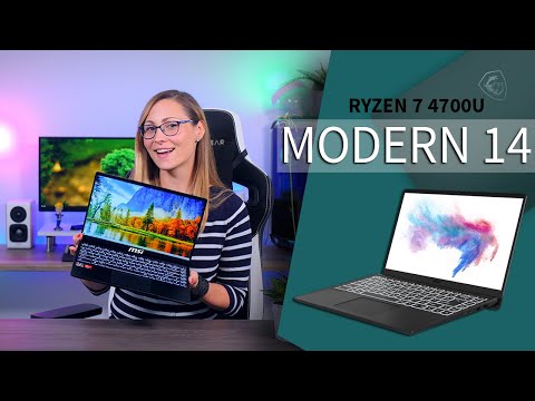 External Review Video hxsT0lKbZVo for MSI Modern 14 B4M Laptop w/ AMD (2020)