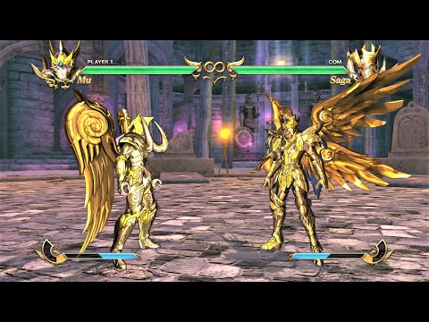 Aries Mu God Cloth vs Gemini Saga God Cloth (Hardest AI) - Saint Seiya: Soldiers' Soul