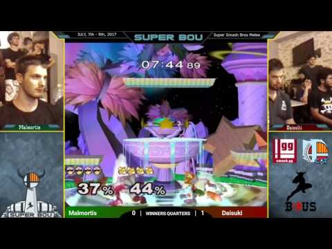 SUPER BOU - Malmortis (Fox) Vs. Daisuky (Captain Falcon) Melee Winners Quarters | SSBM