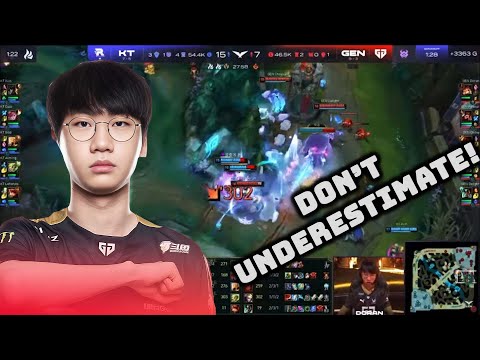 KT underestimate Gen G Doran's Gnar ultimate that almost cost them the game