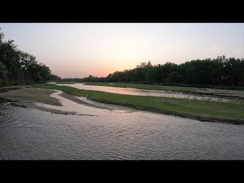 Sunset Across South Platte River [4K] In North Platte, NE — ROAMING LANDSCAPES #6