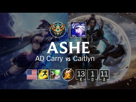 Ashe AD Carry vs Caitlyn - NA Challenger Patch 8.7