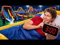 Overnight Challenge In an Inflatable City!