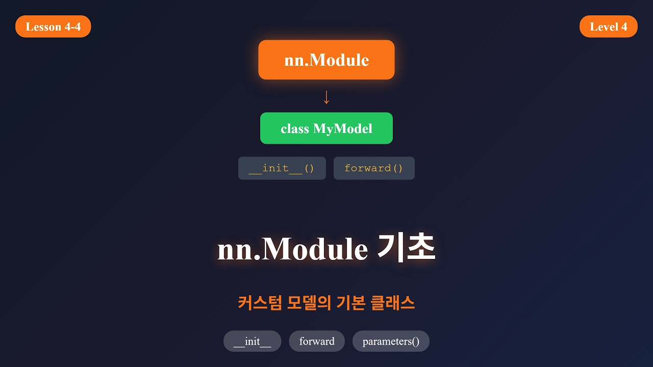 nn.Module 기초 강의 영상