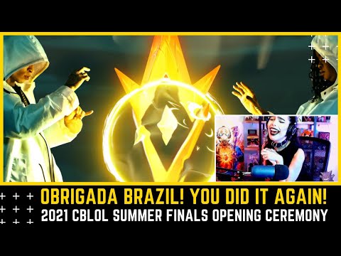 DinkaKay REACTS: 2021 CBLOL Summer Finals Opening Ceremony | Choice e Tássia Reis