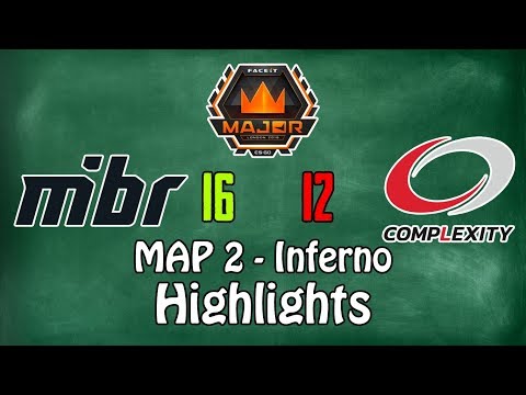 MiBR vs compLexity (Inferno/Map2) Highlights - FACEIT Major: London 2018