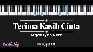 Terima Kasih Cinta - Afgan (KARAOKE PIANO - FEMALE KEY)