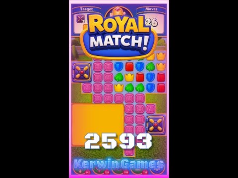 Royal Match Level 2593 - No Boosters Gameplay