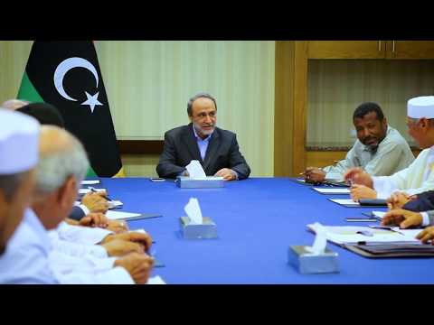 لقاء رئيس المجلس الأعلى للدولة بأعضاء مجلس شيوخ وأعيان ليبيا‎