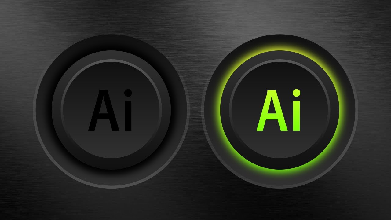 Illustrator Tutorial: 3D Illuminated Buttons