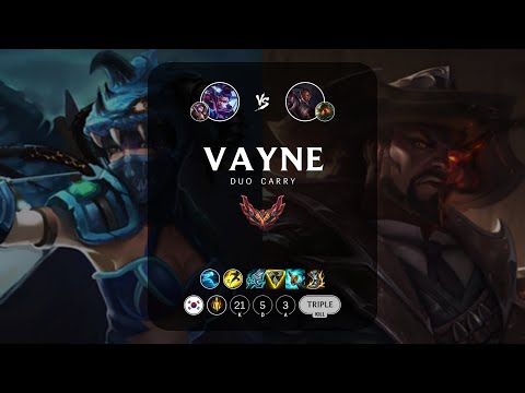 Vayne ADC vs Lucian - KR Grandmaster Patch 13.19