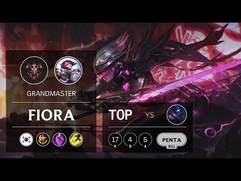 Fiora Top vs Jax - KR Grandmaster Patch 9.9