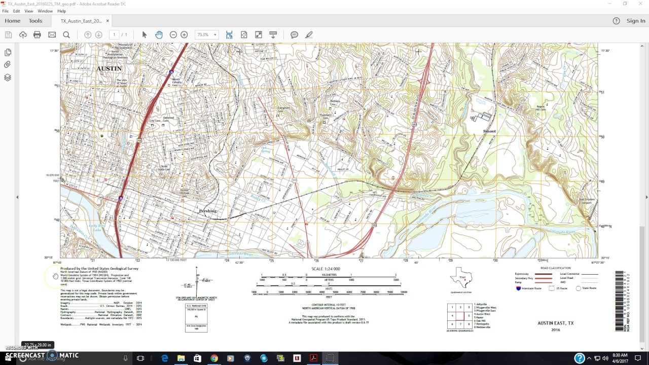 Finding Latitude and Longitude on a Topographic Map