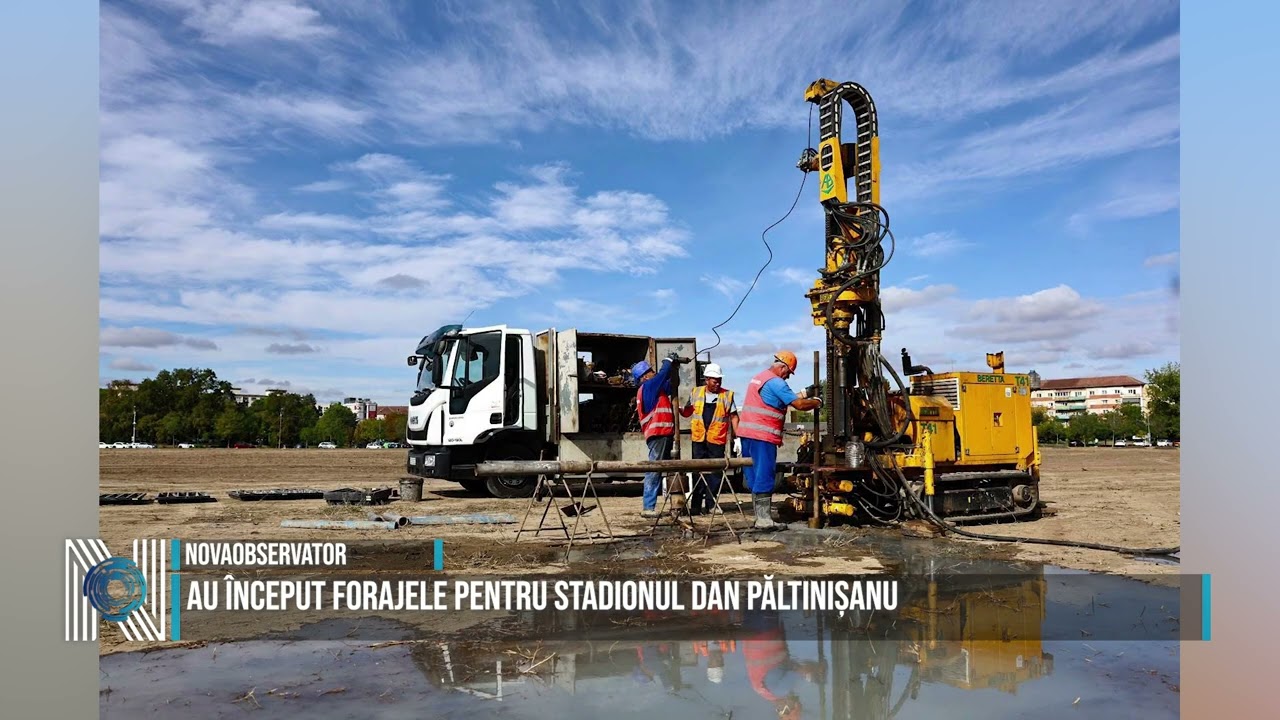 Au început forajele pentru stadionul Dan Păltinișanu