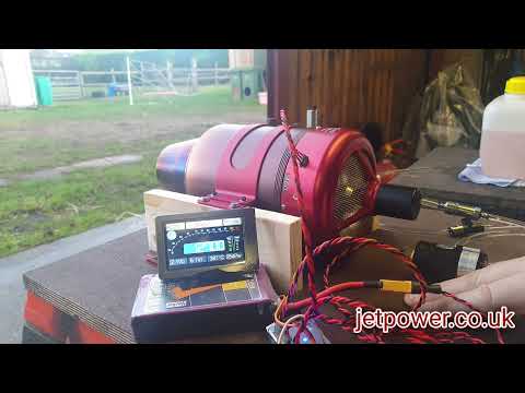 jetpower.co.uk - Kingtech K-320 G4 Gas Turbine Jet Engine Run.