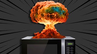 We put EXPLOSIVES in a MICROWAVE... Here's what happened!