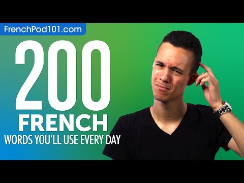 200 French Words You'll Use Every Day - Basic Vocabulary #60