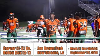 Carver vs. Helen Cox (Week 5 Highlights) - Carver defense dominates