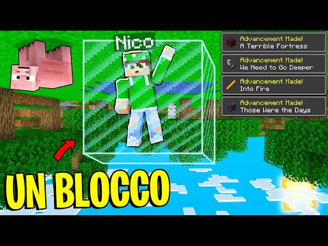 PROVO A FINIRE MINECRAFT SOTTO SOPRA IN UN SOLO BLOCCO!