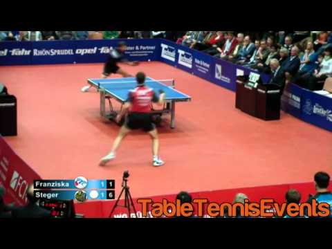 Patrick Franziska Vs Bastian Steger: Match 2 [German League 2012/2013]