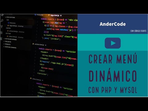 Crear Menú Dinámico con PHP, MySQL y MVC