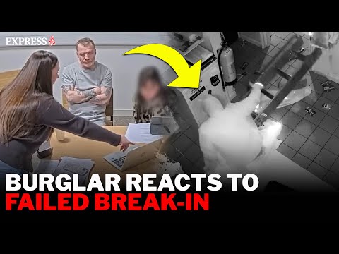 Burglar FORCED to watch himself repeatedly FALL DOWN during break-in