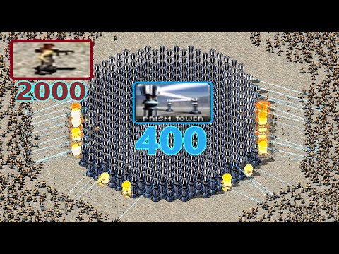 2k Sammy Stallion vs 400 Prism Towers - Red Alert 2