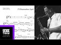 Dexter Gordon's tenor sax solo TRANSCRIPTION on 'I'll Remember April' (Bb)