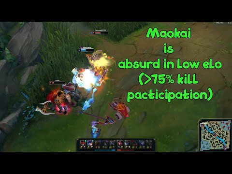 MAOKAI JUNGLE Is An ABSURD Assist Machine in Low Elo (We Take What the Enemy Jungler Gives US)