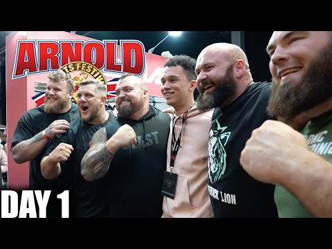 Arnold's UK Day 1 (Ft. STOLTMAN BRO'S) - Eddie Hall
