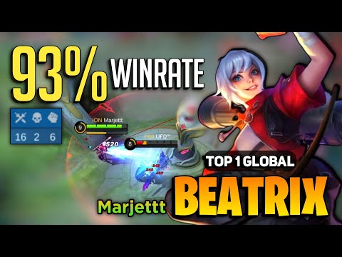 93% WINRATE! Beatrix Best Build 2022 [ Top 1 Global Beatrix Gameplay ] By Marjettt - Mobile Legends