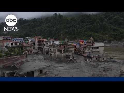 Mass rescue and recovery missions continue after Nepal-Tibet flood disaster