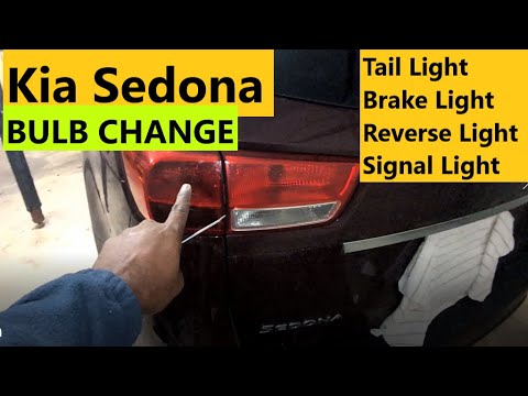 2015 - 2021 Kia Sedona Tail Light, Brake, Signal, Bulbs & Housing Change