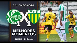 JUVENTUDE 1x1 YPIRANGA | MELHORES MOMENTOS | GAUCHÃO | 10/01/2026
