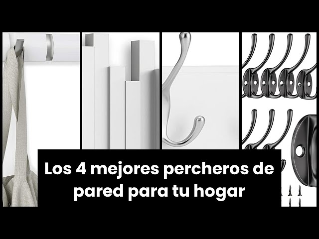 Vídeo relacionado con SKOLOO Moderno perchero de pared con 5 ganchos, perchero de pared de metal para colgar abrigos, chaquetas, mochilas y sombreros, Perchero de pared negro