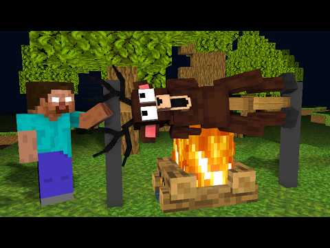 Herobrine in 99 Nights in the Forest - Minecraft Animation