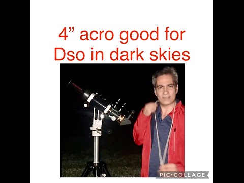 4"F5 refractor in a dark sky good enough for DSO? #space #telescope #science #refractor #astronomy