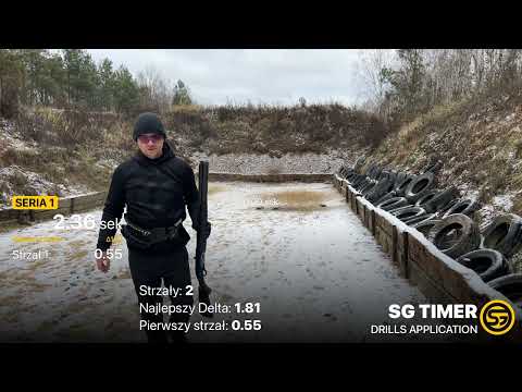 Zobacz jak strzelam dwa popery i ładuje 4 naboje w 2,36 sekundy