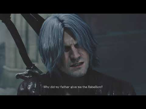 Dante absorbs the Sparda sword