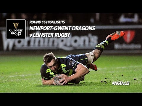 Round 16 Highlights: Newport Gwent Dragons v Leinster Rugby | 2016/17 season