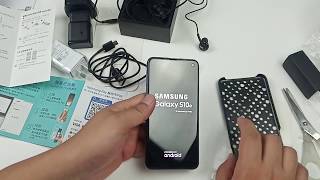 Samsung Galaxy S10e SM-G970F/DS part 1 - Unboxing, installing Sim card