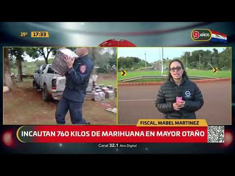 Incautan 760 kilos de marihuana en Mayor Otaño