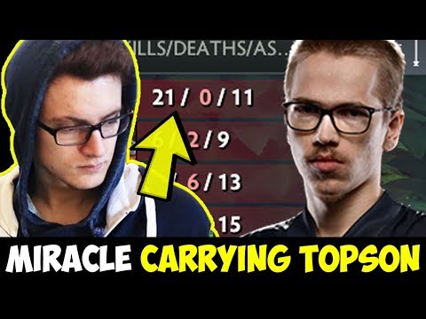 Miracle Ti7 Champ Carrying -Ti8 Champ Topson | Damn He Is So Good Dota 2