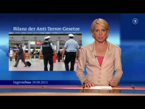 ARD Tagesschau - Ergebnisse der Anti Terror Gesetz-Prüfung der Expertenkommission - 28.8.2013