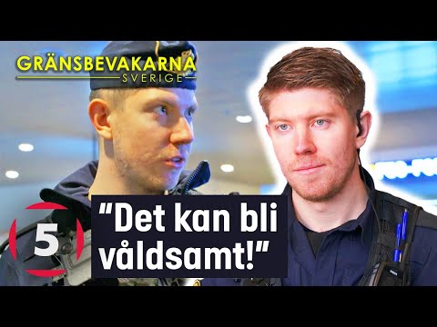 Gränspolisen jagar efter efterlyst man på Arlanda! | Gränsbevakarna Sverige | Kanal 5