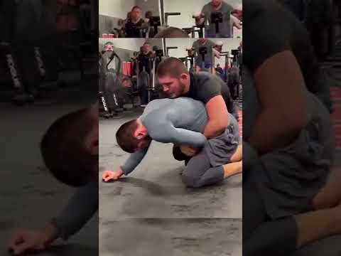 Khabib Nurmagomedov and Islam Makhachev Wrestling